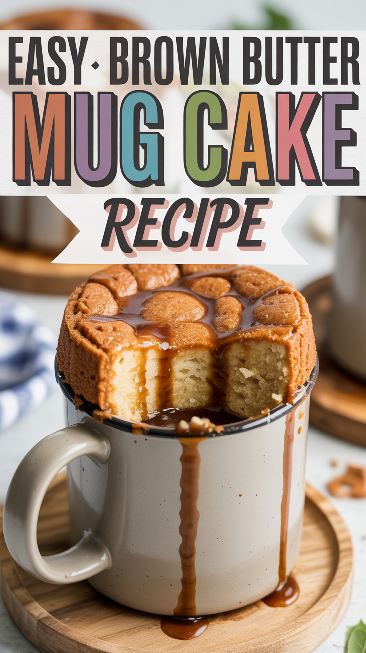 Brown Butter Mug Cake