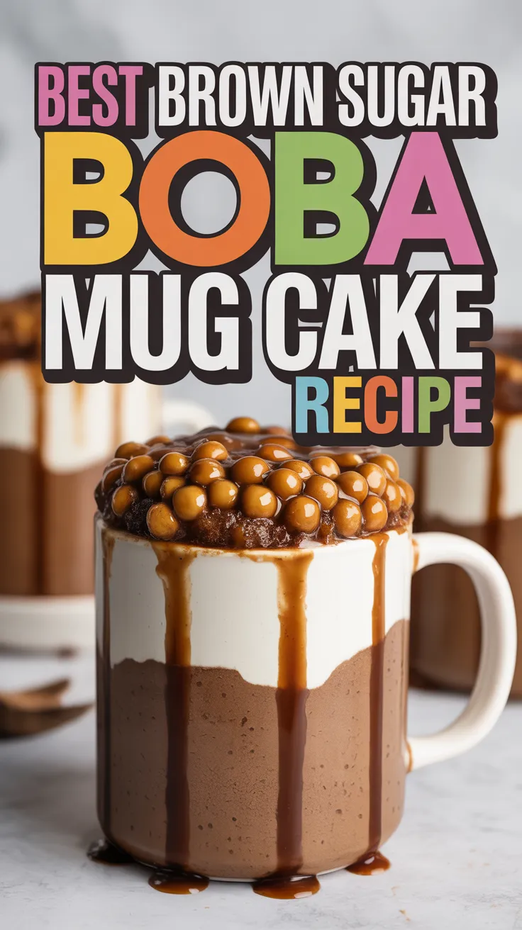 Brown Sugar Boba Mug Cake