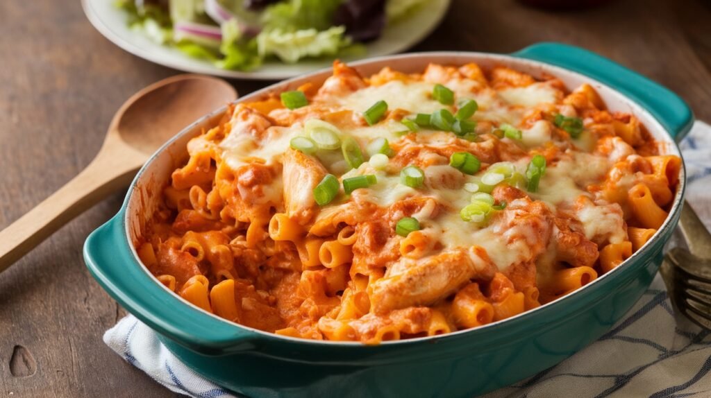 Buffalo Chicken Baked Ziti