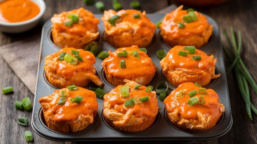 Buffalo Chicken Egg Muffins