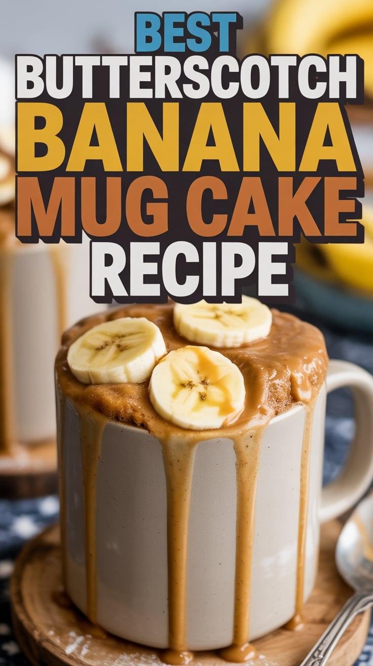 Butterscotch Banana Mug Cake