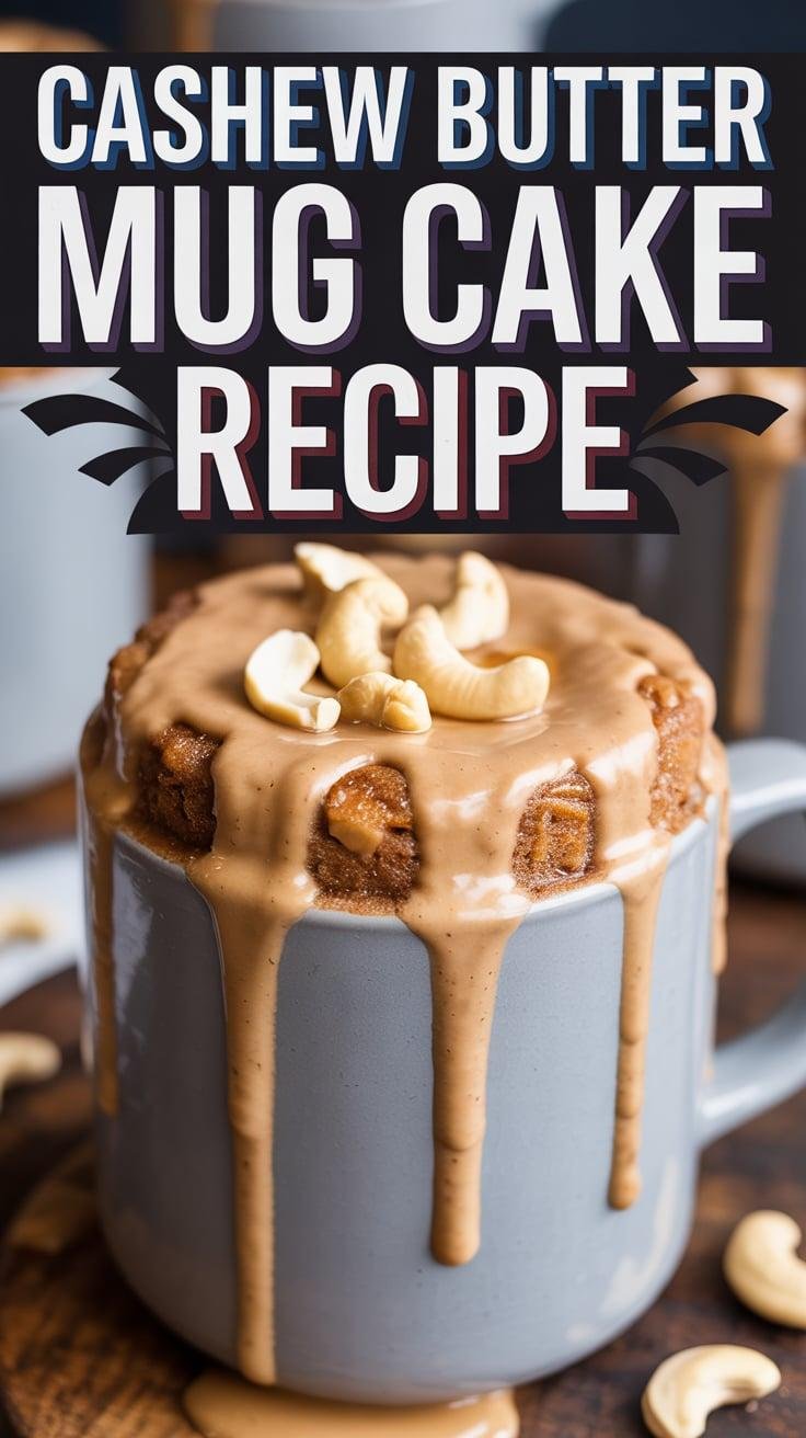 Cashew Butter Mug Cake