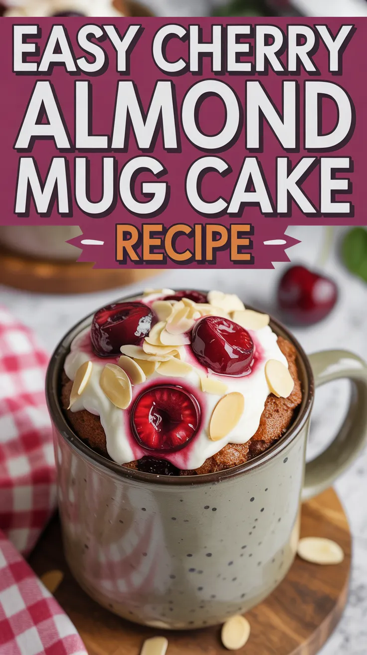 Cherry Almond Mug Cake