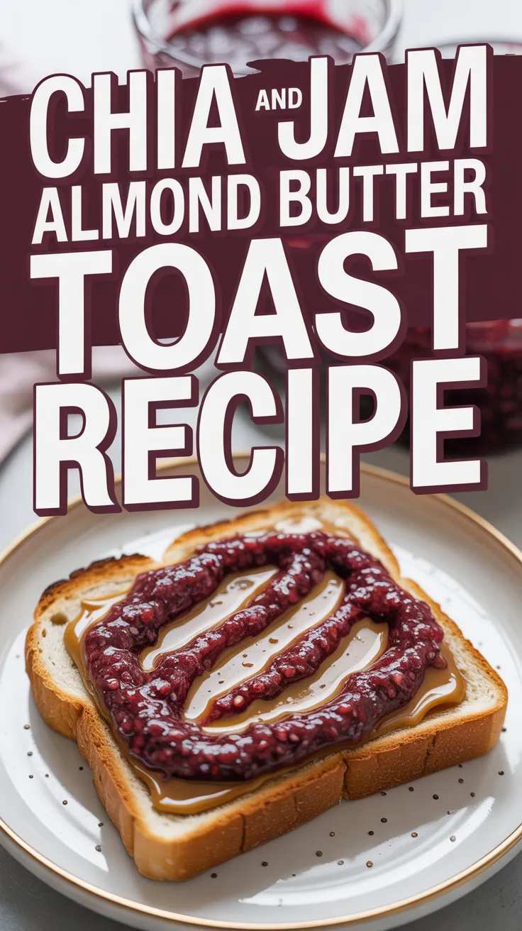 Chia Jam and Almond Butter Toast