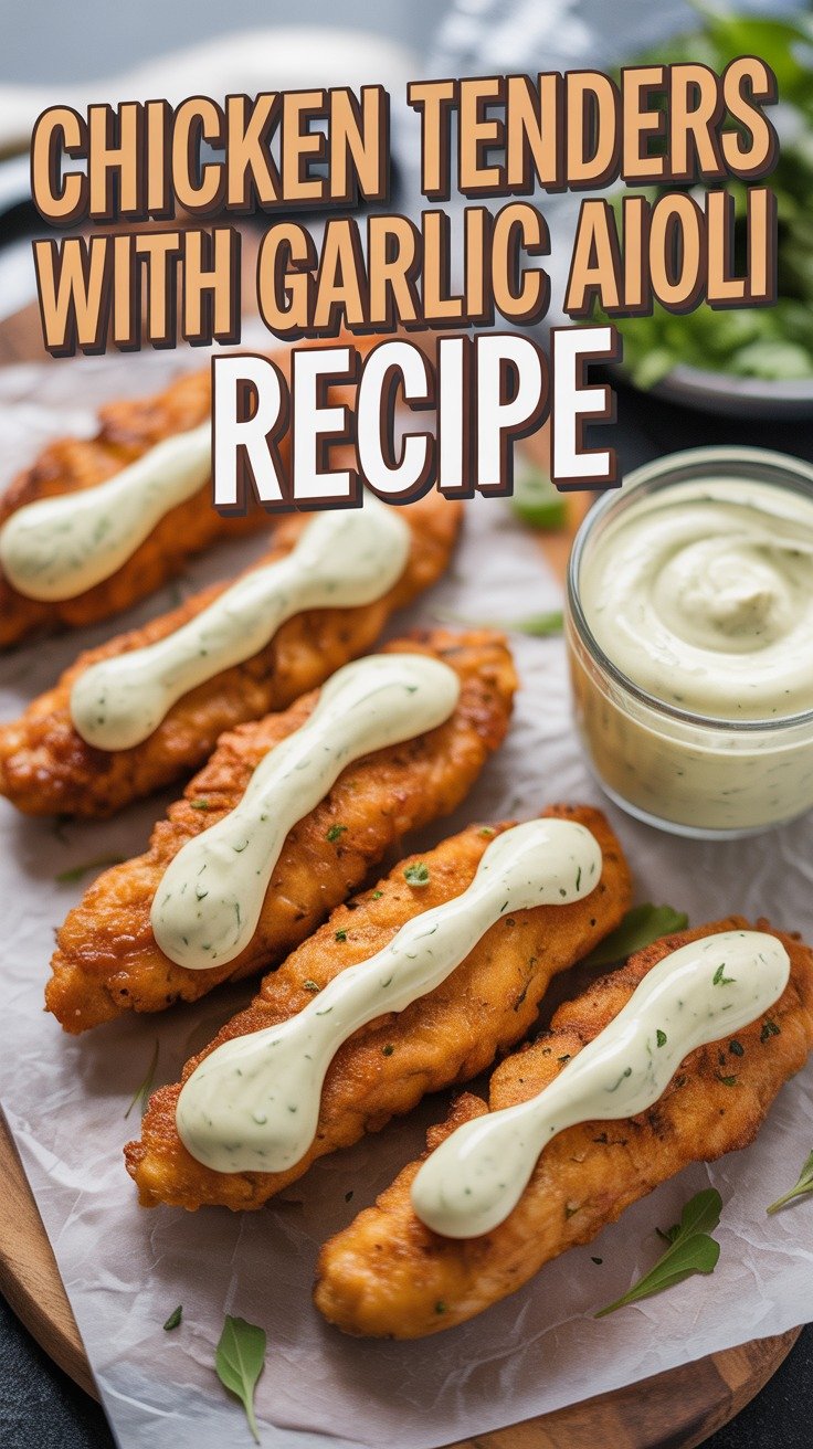 Chicken Tenders with Garlic Aioli