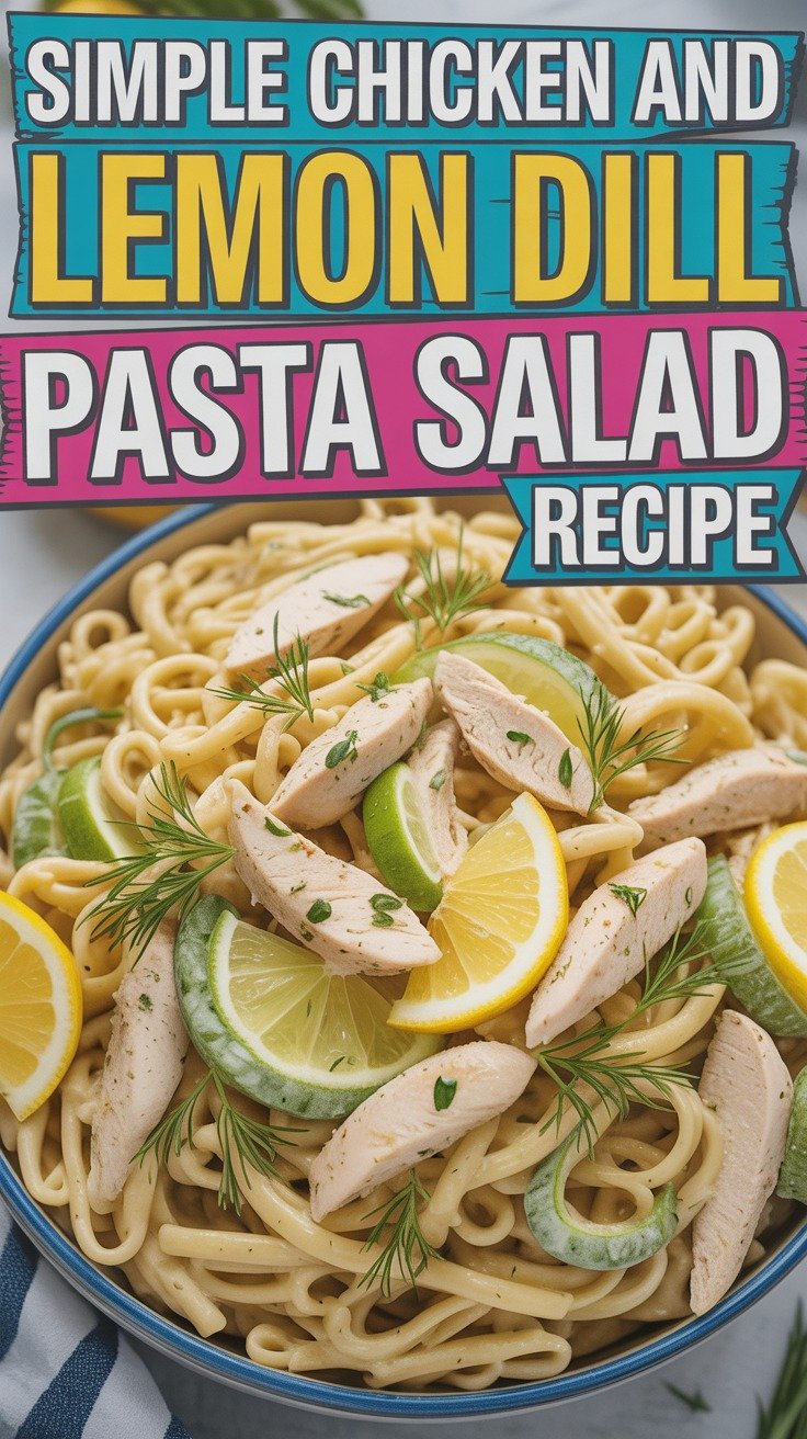 Chicken and Lemon Dill Pasta Salad