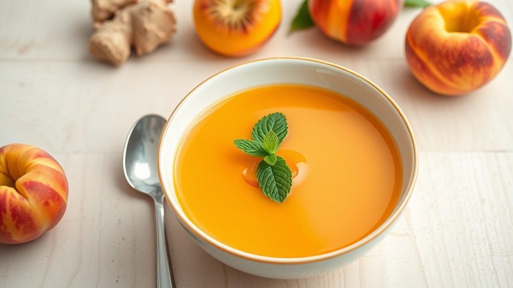 Peach and Ginger Cold Soup