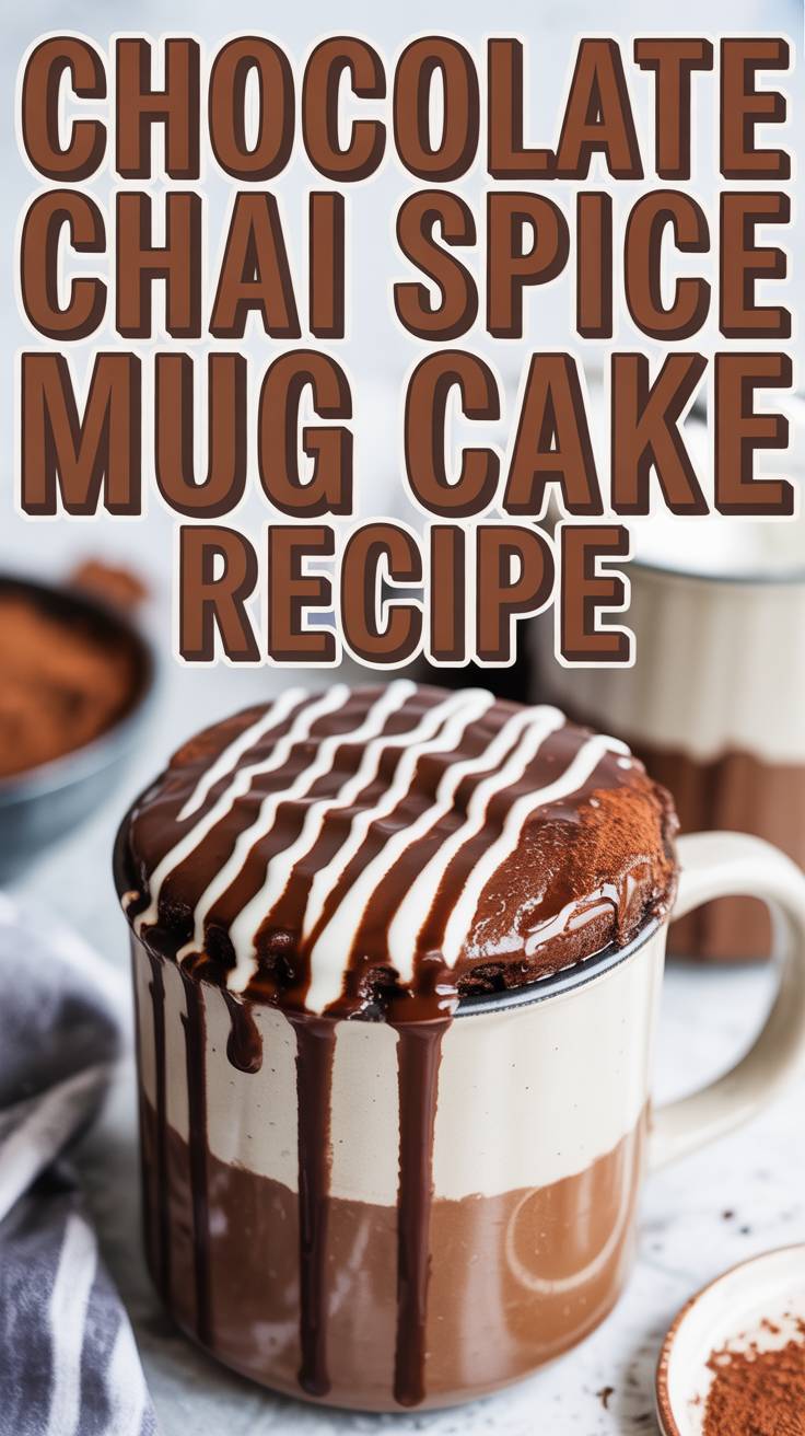 Chocolate Chai Spice Mug Cake