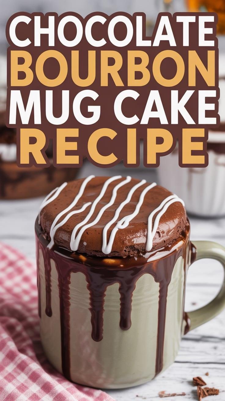 Chocolate Bourbon Mug Cake