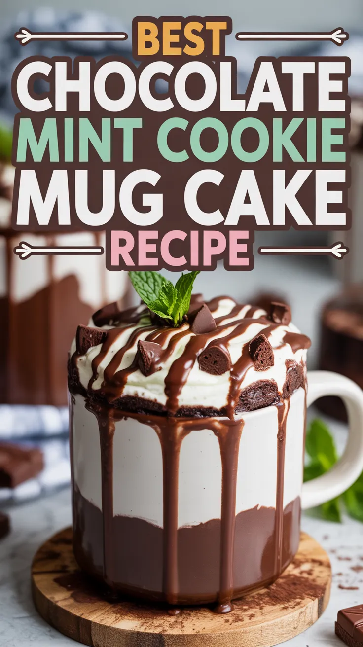 Chocolate Mint Cookie Mug Cake