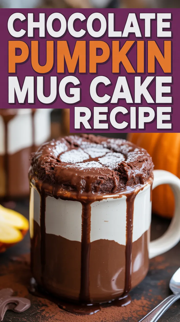 Chocolate Pumpkin Mug Cake