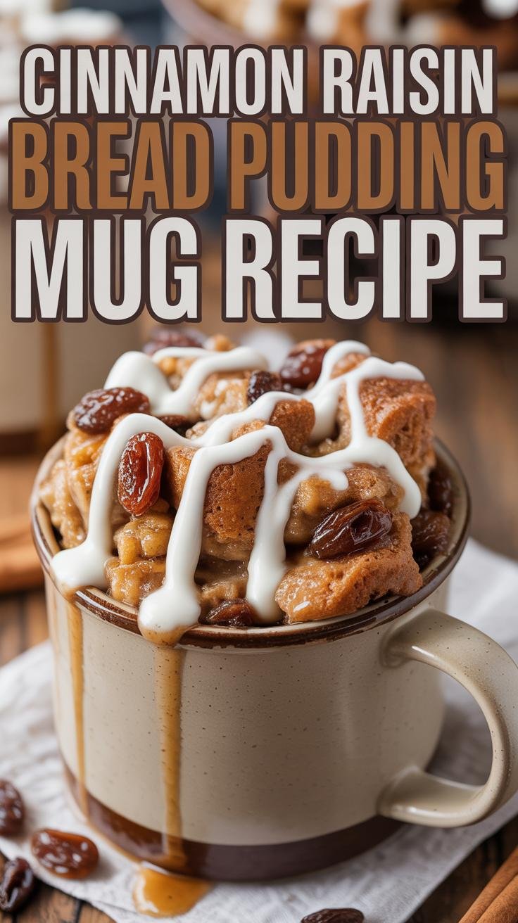 Cinnamon Raisin Bread Pudding Mug