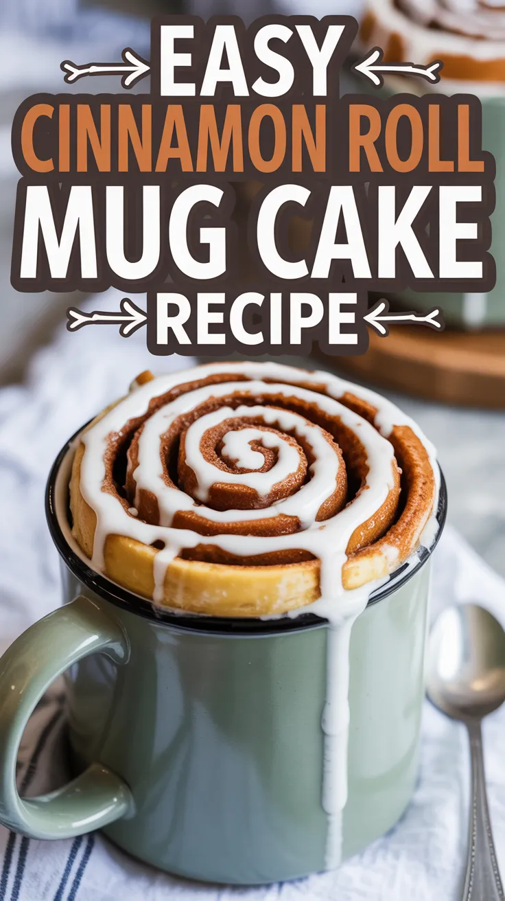 Quick and Easy Cinnamon Roll Mug Cake Recipe Cinnamon Roll Mug Cake