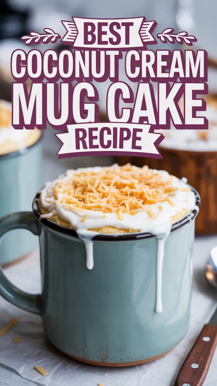 Coconut Cream Mug Cake