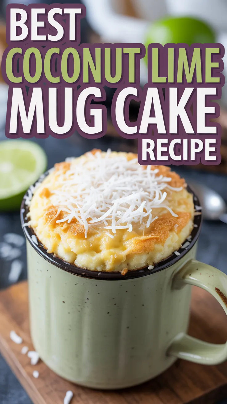 Coconut Lime Mug Cake