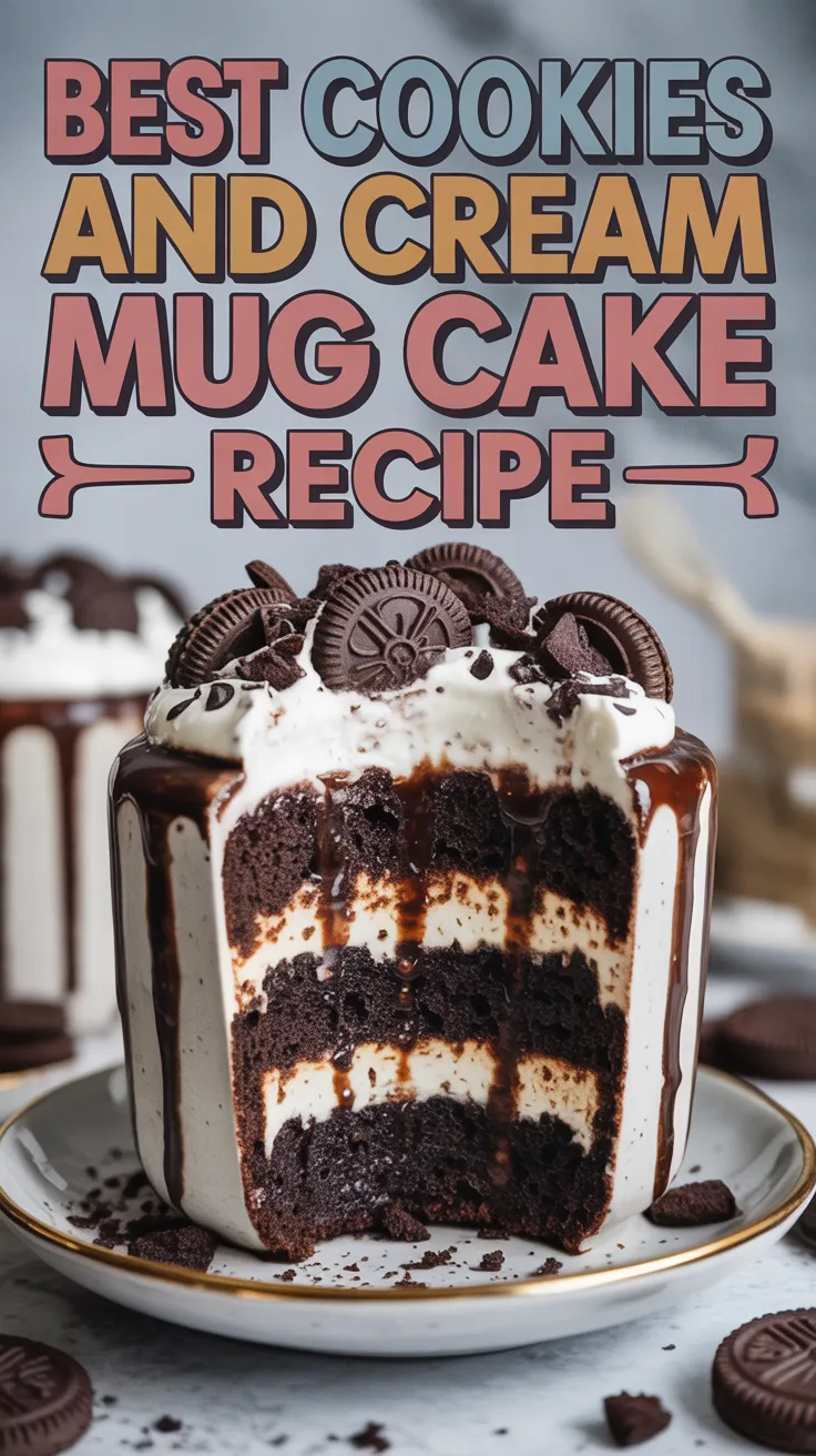 Quick and Delicious Cookies and Cream Mug Cake Cookies and Cream Mug Cake