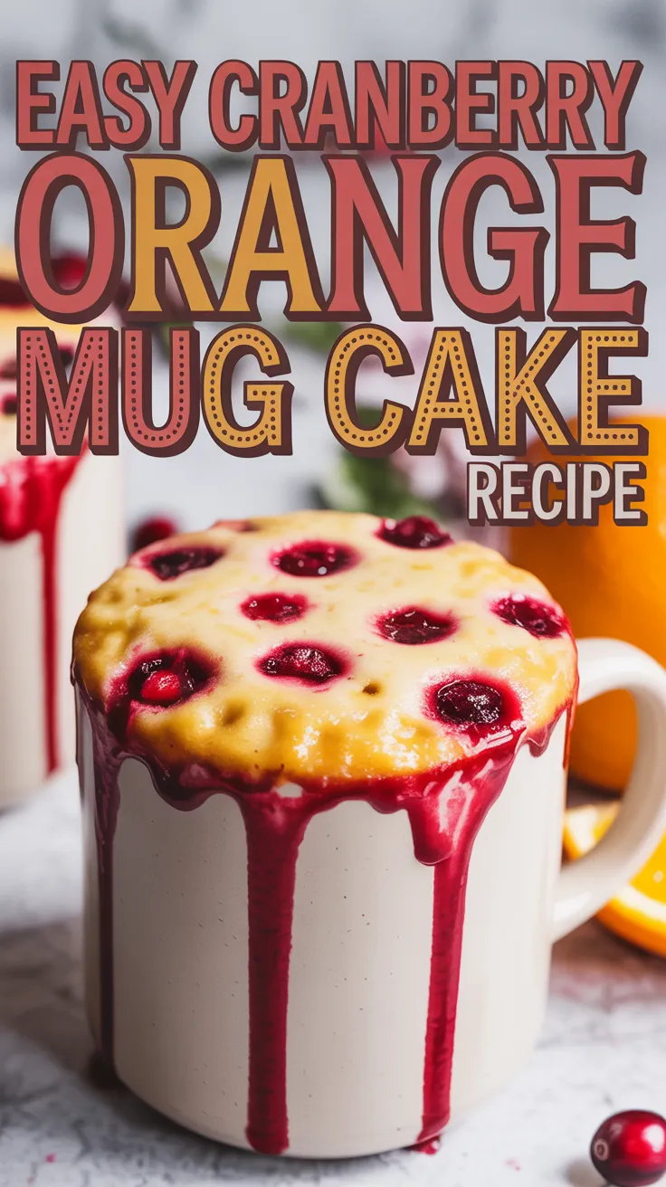 Cranberry Orange Mug Cake