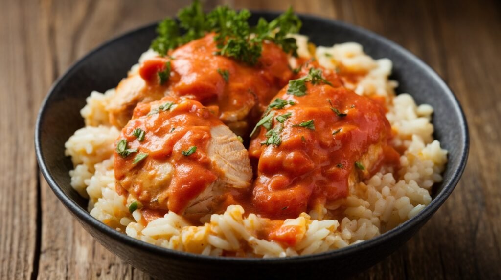 Creamy Tomato Chicken and Rice