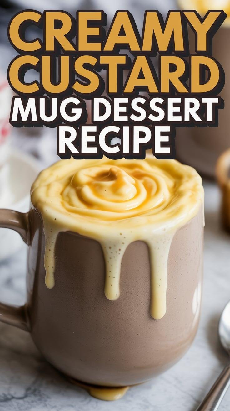 Creamy Custard Mug Dessert