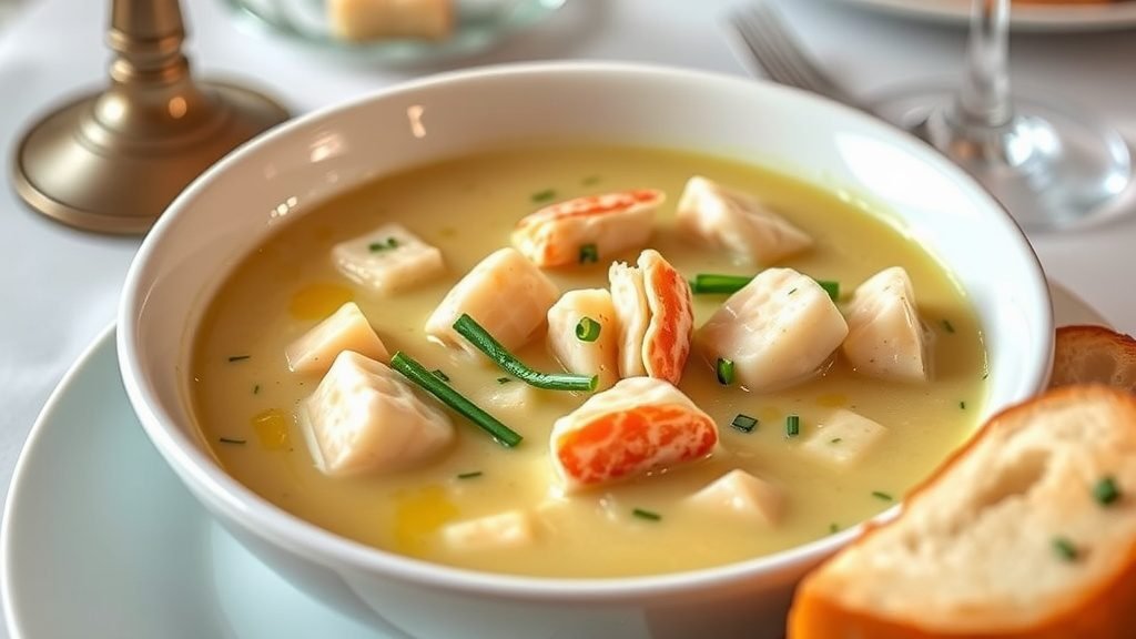 Butter Poached Lobster Soup