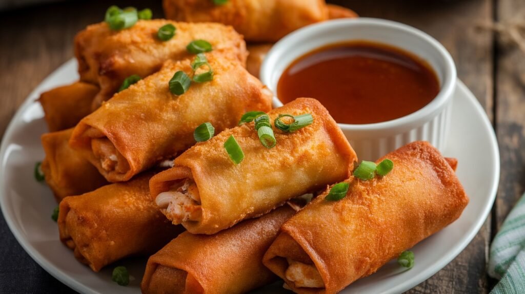 BBQ Chicken Egg Rolls