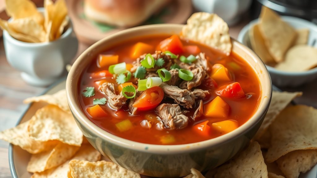 BBQ Pulled Pork Soup