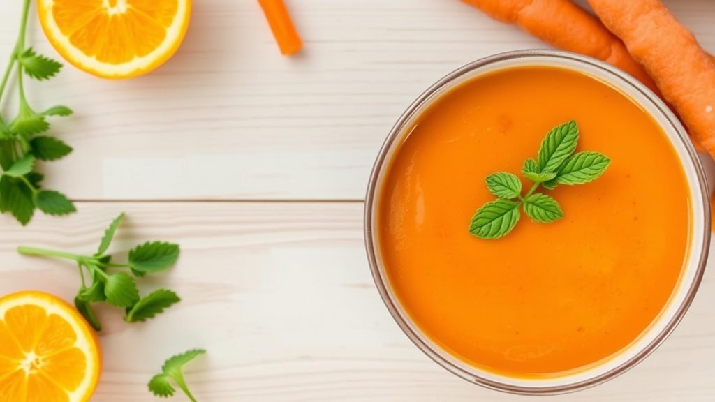 Carrot and Orange Cold Soup
