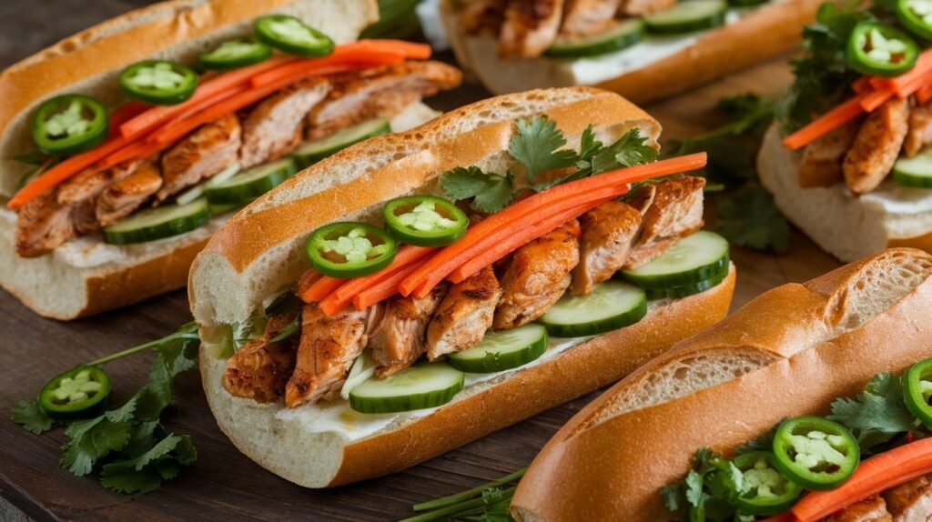 Chicken Banh Mi Sandwiches