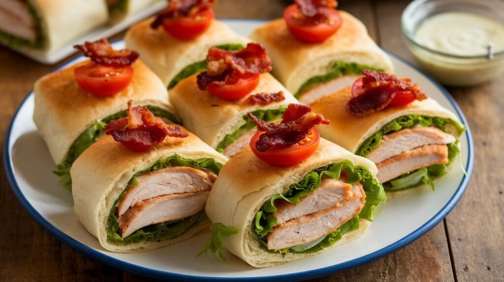 Chicken Caesar Wrap Sliders