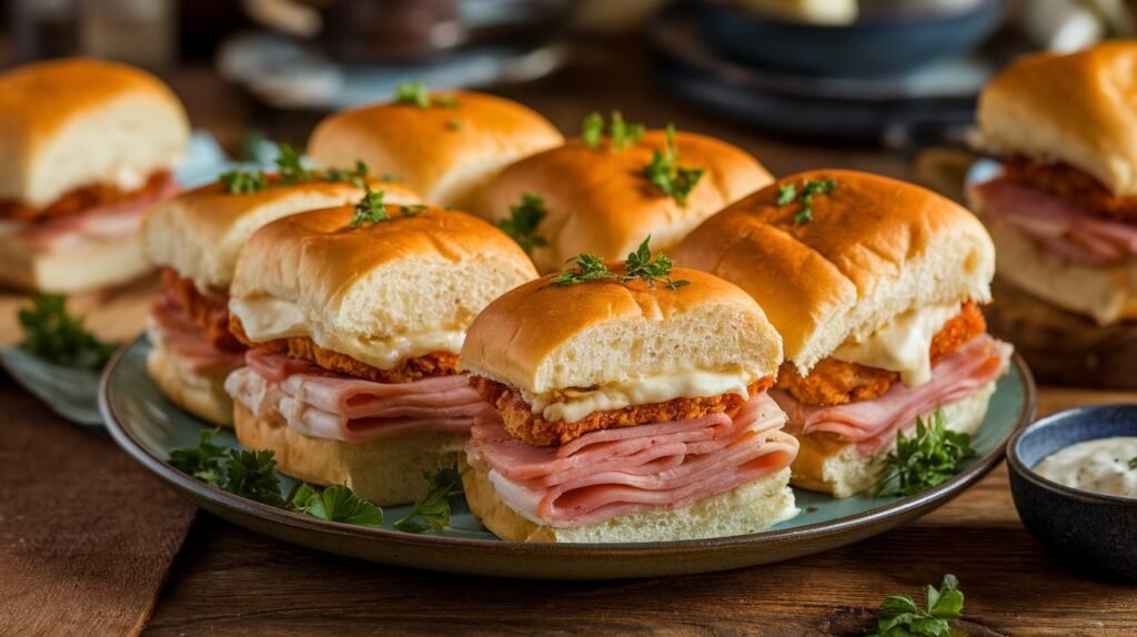 Chicken Cordon Bleu Sliders
