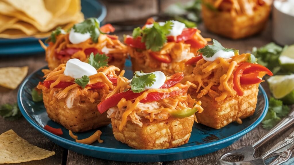 Chicken Fajita Tater Tot Cups