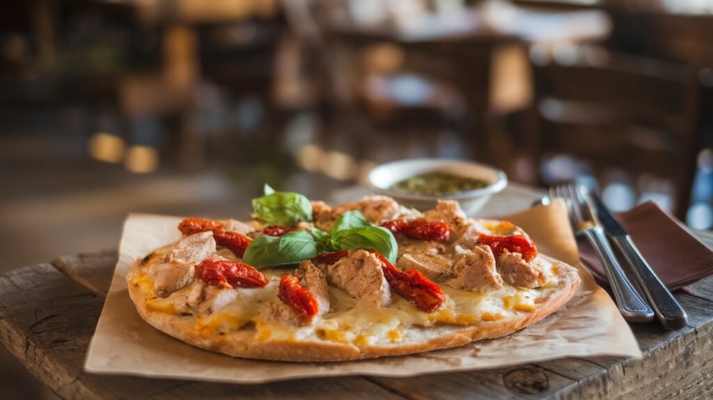 Chicken and Sun-Dried Tomato Flatbread