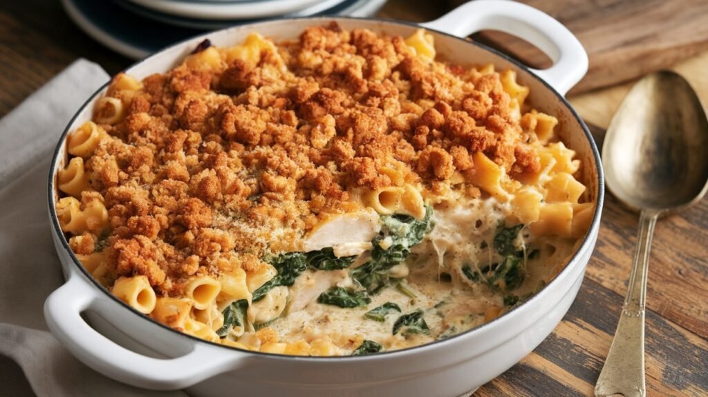 Chicken Florentine Pasta Casserole
