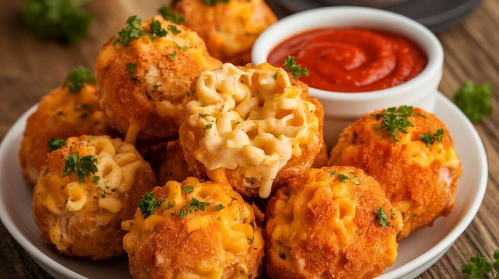 Chicken Mac and Cheese Bombs