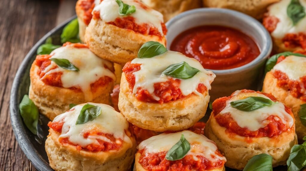 Chicken Parmesan Biscuit Cups