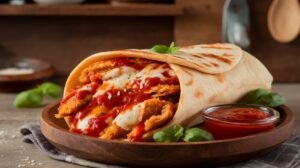 Chicken Parmesan Pita Wraps
