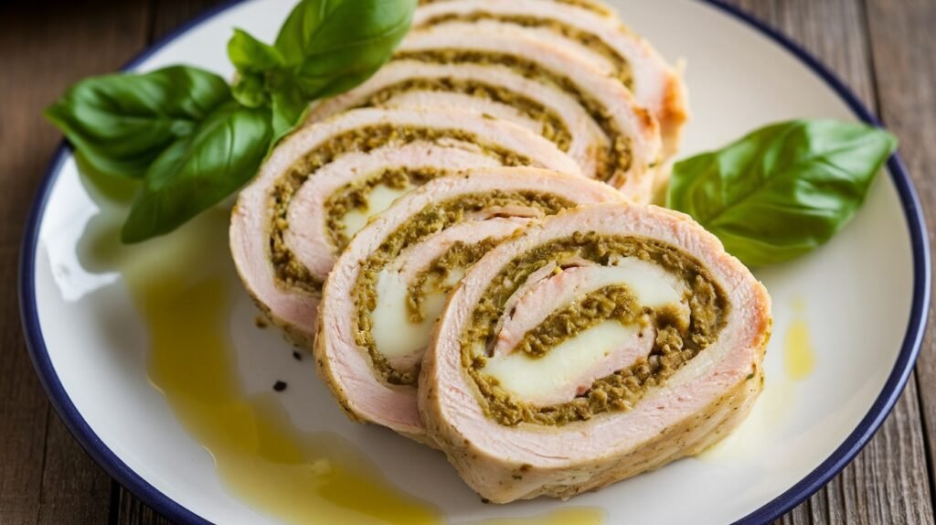 Chicken Pesto Roll-Ups