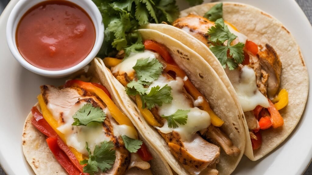 Chicken Philly Cheese Tacos