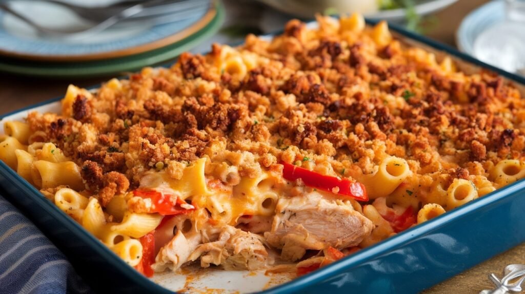 Chicken Philly Pasta Bake