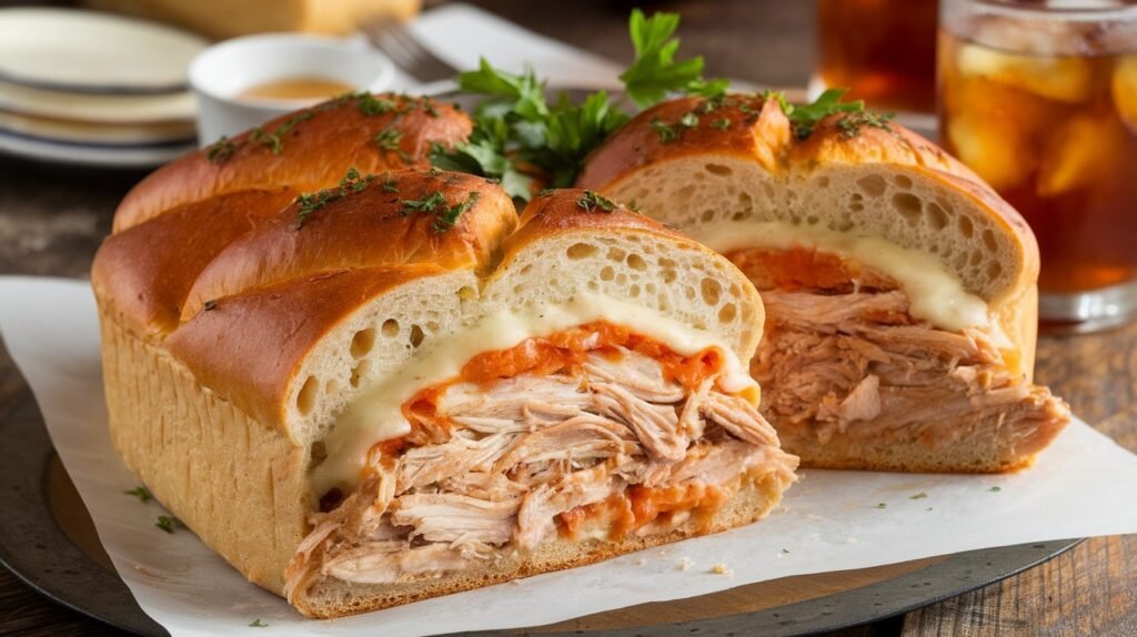 Chicken Philly Stuffed Bread