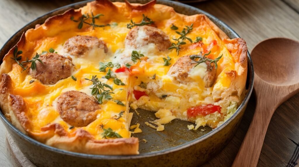Chicken Sausage Breakfast Casserole
