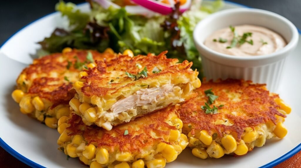 Chicken Sweet Corn Fritters