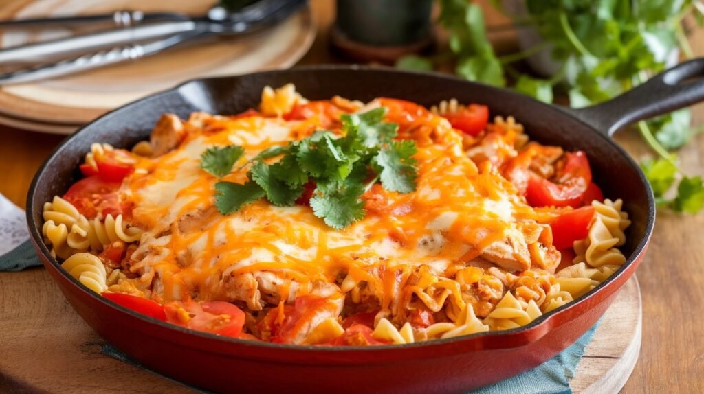 Chicken Taco Pasta Skillet