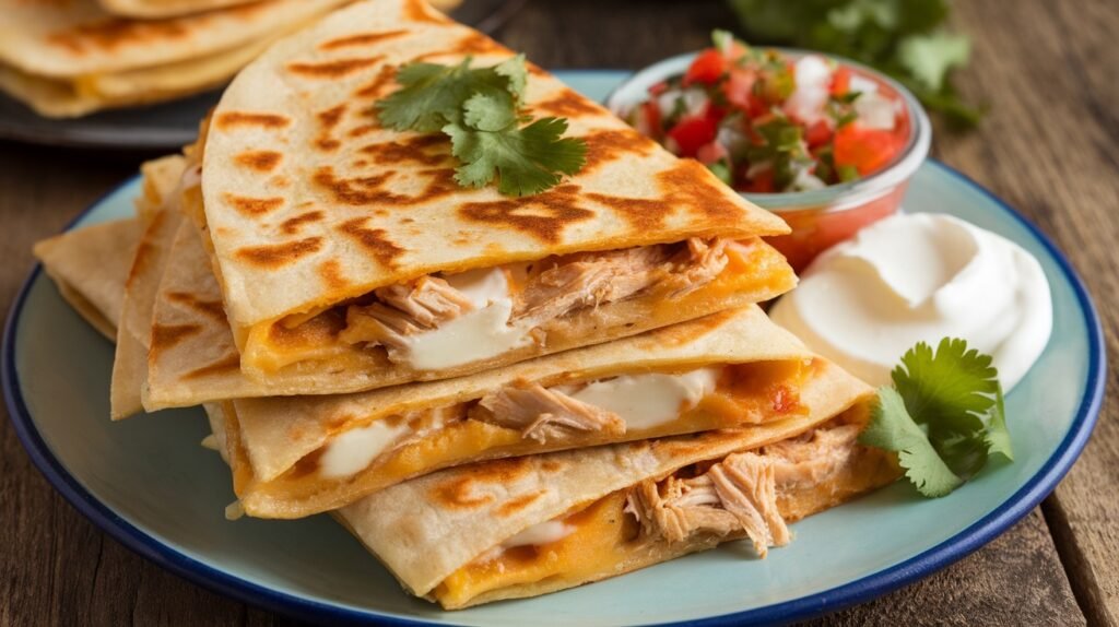 Chicken and Brie Quesadillas