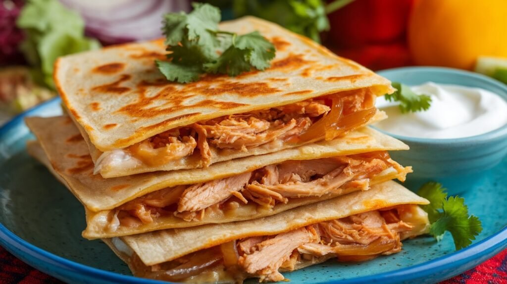 Chicken and Caramelized Onion Quesadillas