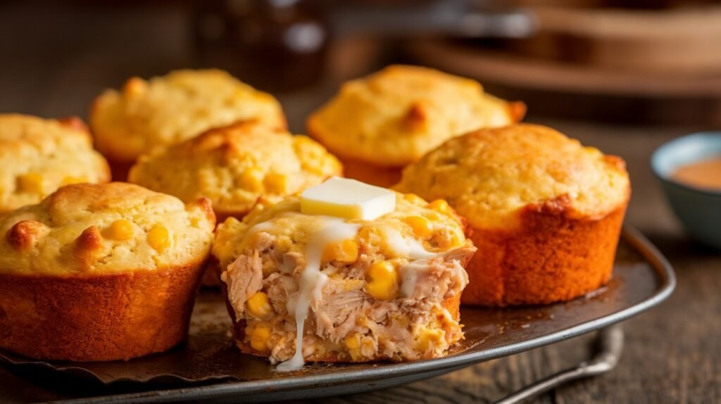 Chicken and Cornbread Muffins