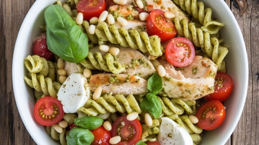 Chicken and Pesto Pasta Salad