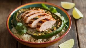 Chicken and Poblano Rice Bowls
