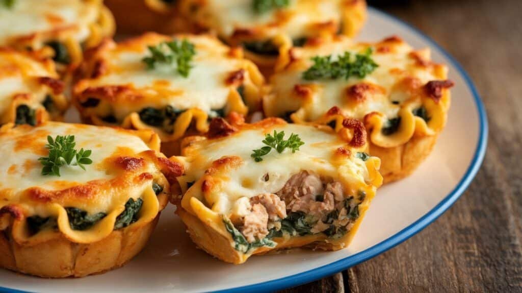 Chicken and Spinach Noodle Cups