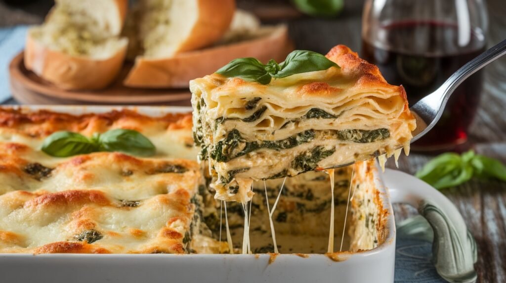 Chicken and Spinach Pesto Lasagna